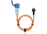 Goobay 76219 Cavo Adattatore Cee, Spina Di Sicurezza A Innesto Cee, 5 M, 5 M, Arancione - Cavo Da Campeggio Per Aree Esterne, 16 A / 230 V