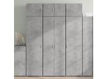 Maison Exclusive - Credenza Grigio Cemento 70X42,5X185 Cm In Legno Ingegnerizzato