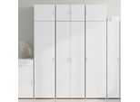 Maison Exclusive - Credenza Bianca 70X42,5X185 Cm In Legno Ingegnerizzato