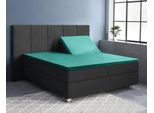 Primaviera Deluxe Splittopper Satin Spannbettuch Dark GrüN 160 X 200 Cm