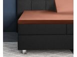 Primaviera Deluxe Splittopper Satin Spannbettuch Braun 180 X 220 Cm