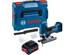 Seghetto Alternativo A Batteria Bosch Gst 18V-125 S Professional 18 V 125 Mm Brushless + 1X Batteria Procore 8,0 Ah + L-Boxx - Senza Caricabatteria
