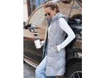 Dstreet Gilet Donna Oyu Grigio Chiaro L