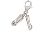 Charm-EinhäNger Jobo "Charm Schuhe Ballerina", Silber (Silber 925), Charms, Damen, Silber 925 (Sterlingsilber), 925 Silber Rhodiniert
