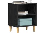 Syfax™ Armadietto Per Letto Rovere Nero 40 X 30 X 50 Cm