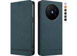 Custodia Per Huawei Mate 70 Air, Custodia Retro In Finto Cuoio Con Supporto E Slot Per Carte Di Credito Verde