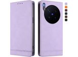 Custodia Per Vivo X300 Pro, Custodia Retro In Finto Cuoio Flip Con Supporto E Slot Per Carte Purple