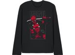 Deadpool - Maglietta Da Uomo/Donna Unisex, Manica Lunga TV28597 (Xl) (Nero)