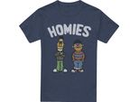 Sesame Street - Maglietta "The Bff"" Per Uomo/Donna Unisex, Screziata TV28747 (Xl) (Navy)"