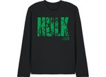 Hulk - Maglietta Da Uomo/Donna Unisex, Manica Lunga TV28601 (S) (Nero)