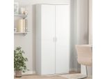 Maison Exclusive - Credenza Bianca 80X35X180 Cm In Legno Multistrato