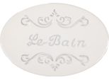 Portasapone Clayre & Eef 13X9X3 Cm In Ceramica Bianca