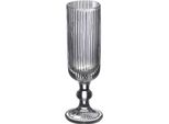 Vivalto | Bicchiere Da Champagne - Bicchiere Da Vino - 160 Ml - A Coste - Grigio - Trasparente