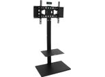 Supporto Da Pavimento Per Tv, Mobile - Universale - Per Tv Da 32"-65"" - Supporto - Altezza Regolabile - Nero"