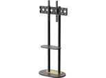 Supporto Da Pavimento Per Tv 40-75 Pollici - Nero - Supporto - Montante - Robusto - Regolabile In Altezza - 40 Kg