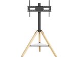 Supporto Tv 40-75 Pollici - Design Unico - Supporto Da Pavimento - In Piedi - Max. 40 Kg - Altezza Regolabile