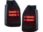 Fanali Posteriori Full Led Per Vw Transporter V T5 Facelift 2010-2015 Indicatori Dinamici Rosso Fumo.