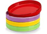 Servizio Di Piatti Lucenzo – 8 Pezzi – 8 Persone – 4 Colori – Piatti Piani, Piatti Da Colazione E Piatti Fondi