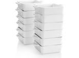 Tida Ovenschaal - 12 Pezzi - 4 Persone - Bianco - Piatti Per La Cena, Piatti Fondi E Piatti Per La Colazione - Stoviglie In Ceramica Pregiata