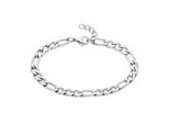 Edelstahlarmband "Schmuck Geschenk Figarokettengliederung", Silber (Edelstahlfarben), Aniston Jewelry & Watches, ArmbäNder, Damen, 21Cm, Edelstahl, Edelstahlarmband