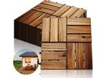 Yakimz 2M² Piastrelle Di Legno A Mosaico In Legno Di Acacia 22 Pezzi 30X30 Cm Piastrelle Per Balcone Piastrelle Per Giardino Piastrelle Per Patio Piastrelle Per Giardino Terrazzo Balcone