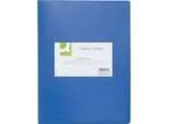 Q-Connect® KF01247 Libro Espositore - 10 Buste, Copertina In Pp, 450 Mym, Blu