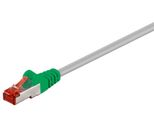 Goobay Cavo Patch Crossover Cat 6 S/Ftp Pimf Verde/Grigio 2 M