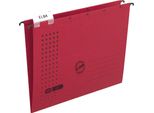 Elba Cartella Sospesa Chic Ultimate, Din A4, Rossa, Aperta Lateralmente, In Canson Estremamente Resistente - 25 Pezzi (85740 Ro)