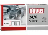 Novus Heftklammern 24/6 Din Super 1000Er SchenkelläNge 6Mm