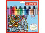 Stabilo Pen 68 Marcatore Fine Multicolore 24 Pz