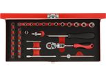 Gedore Red R49044033 Set Di Chiavi A Bussola 1/4" 4-13Mm 33 Pezzi, 3300004"