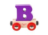 Bigjigs Rail Wagon Binario In Legno Per Treni - Lettera B
