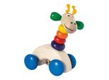 Detoa Giraffa In Legno Su Ruote