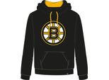 Felpa Con Cappuccio Nhl Ballpark, Nera, Logo Squadre Nhl Boston Bruins, Taglia: M