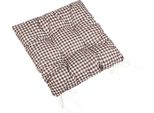 Cuscino Trapuntato 40X40 Cm Marrone