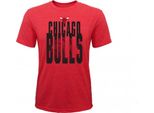 Outerstuff Solar Flair Maglietta A Maniche Corte In Tri-Blend Nba Junior, Chicago Bulls - Taglia: L, 14-16 Anni