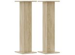 Vidaxl Supporto Per Piante 2 Pezzi Rovere Sonoma 30X30X95 Cm Materiale A Base Di Legno