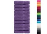Vidaxl Asciugamani Da Doccia Premium Solund 10 Pz. Viola 70X140 Cm 600 G/M²