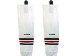 Tronx SK300 Calzettoni Da Hockey Senior, Chicago Blackhawks, Bianco, Misura: 30 Pollici