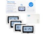Termostato Intelligente Pni CT440 Wireless, Con Wifi, Controllo Di 4 Zone Via Internet