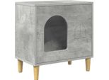 Vidaxl Casetta Per Gatti In Cemento 51 X 30 X 52 Cm Materiale A Base Di Legno
