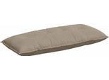 Vidaxl Cuscino Per Lo Schienale Taupe 120 X 50 Cm In Tessuto Microfibra