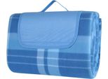 Coperta Da Picnic - Telo Da Picnic - Telo Da Spiaggia - Plaid - Per Il Campeggio, I Viaggi E Le Attività All'aperto - Impermeabile E Pieghevole Con Maniglia - Grande Formato, Leggero - Blu - 200X300Cm
