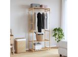 Vidaxl Appendiabiti Con Ripiani 80X40X175 Cm In Bambù