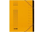 Elba 400001991 Organizer Chic - 12 Scomparti, A4, Cartone (Rc), 450 G/Mq, Giallo