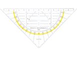 Aristo AR1553 Triangolo Geometrico Con Impugnatura Plexiglas® 160 Mm Cristallino