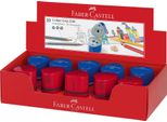 Faber-Castell 183801 Affilatoio Triplo GRIP2001 - Colori Assortiti In Esposizione