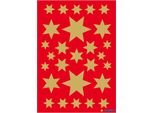 Herma 3927 Adesivo Decor Stelle A 6 Punte, Oro
