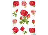 Etichette Decorative Decorazioni Rose 3 Fogli