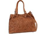 Florence Borsa A Tracolla Da Donna In Pelle Scamosciata Marrone OTF179N4